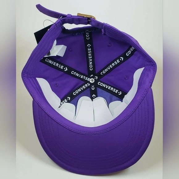 Just Don x Converse Purple Snapback Hat Adjustable Cap Streetwear Retro Hip Hop - Picture 4 of 4